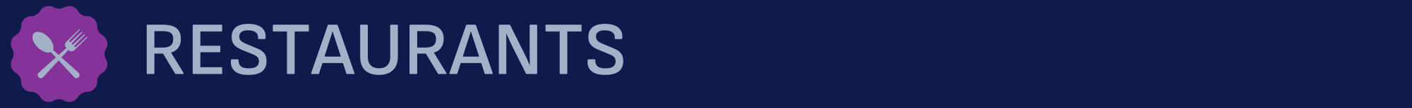 Restaurants Header Restaurants Header