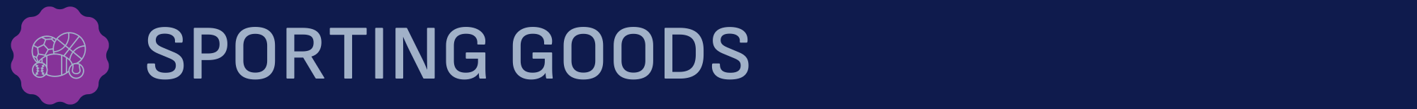 Sporting Goods Header Sporting Goods Header