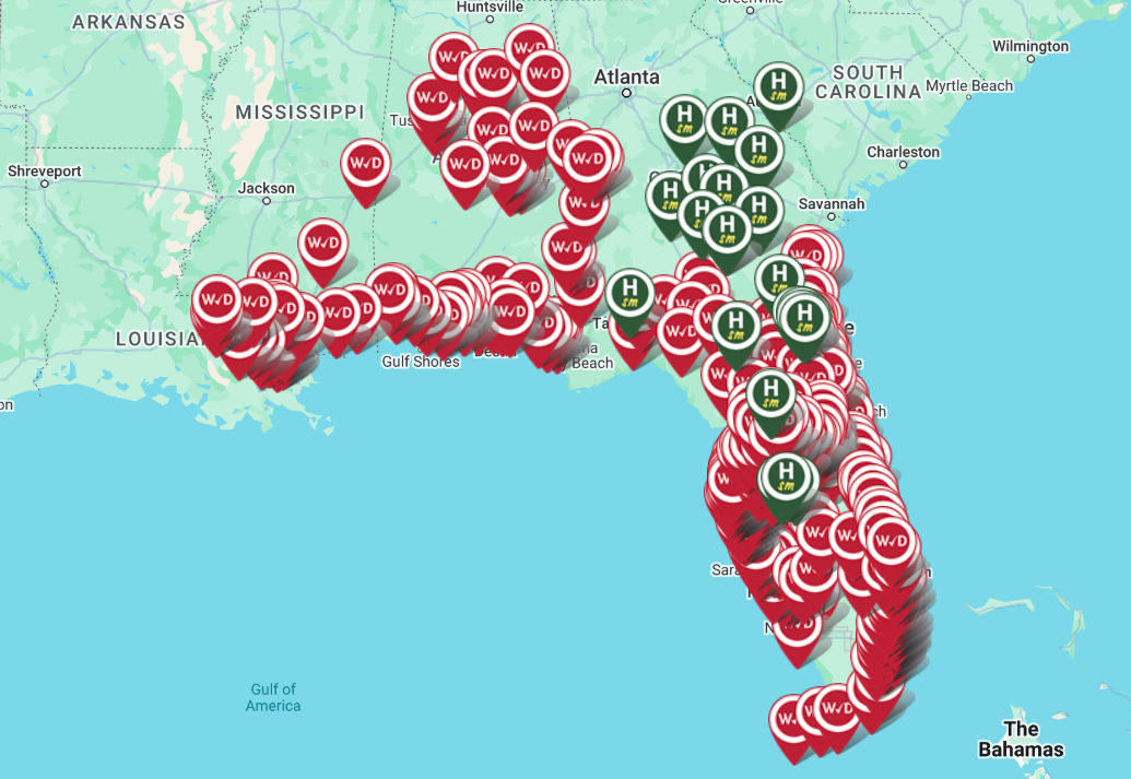 WinnDixie and Harveys